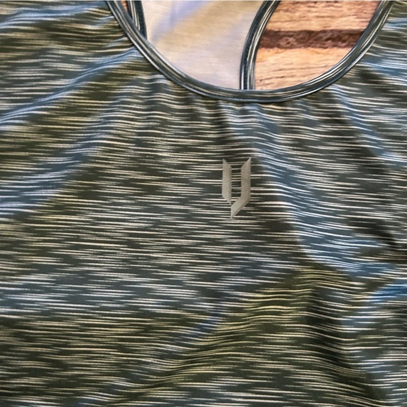 Women’s Iron Joc Racer Back Tank Top in Emerald Heather Green Size Medium - Picture 6 of 7
